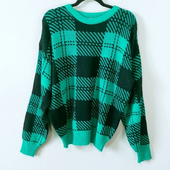 Vintage Dad Sweater Unisex Medium Cottagecore Academia 80's Warm Knit Pullover - Picture 1 of 11